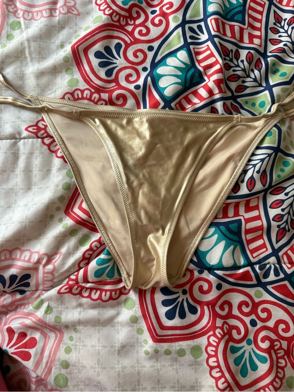 Aerie Gold Bikini Bottom - Women's Swim